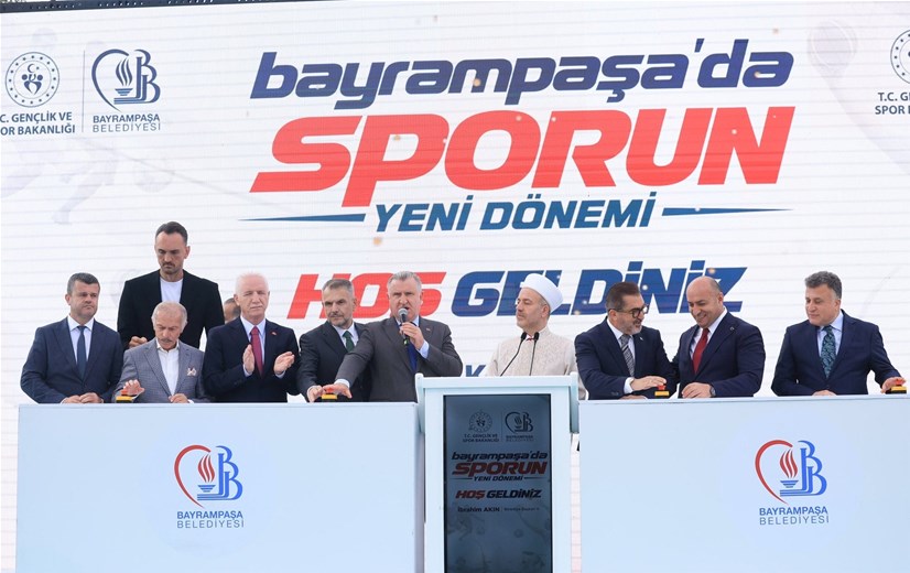 “BAYRAMPAŞA’DA SPOR TESİSLERİNİN YENİLENMESİ İÇİN 1 MİLYAR 150 MİLYON TL YATIRIM DESTEĞİ VERDİK”