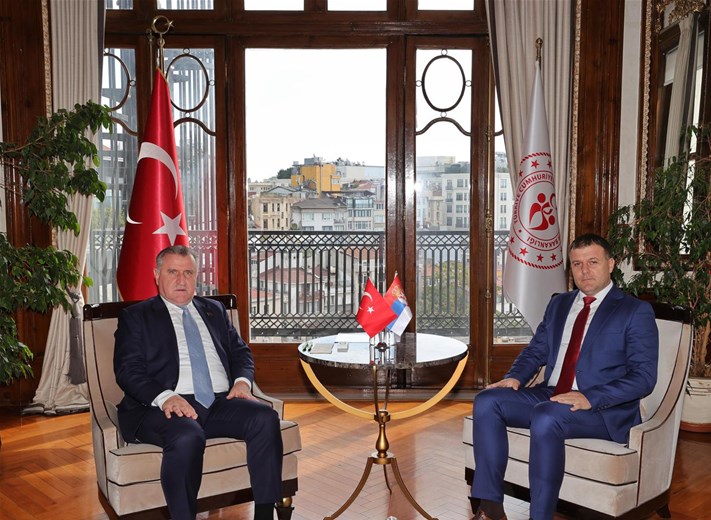 BAKAN BAK SIRBİSTANLI MEVKİDAŞI MEMİC’İ İSTANBUL’DA AĞIRLADI 