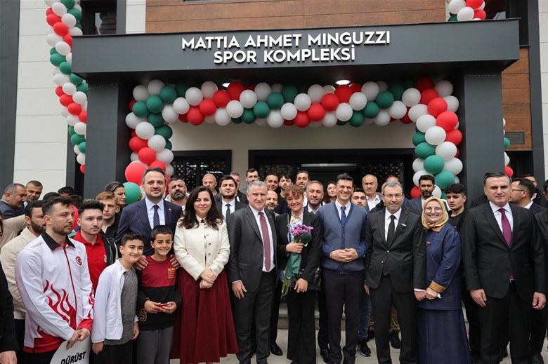 BAKAN BAK, MATTIA AHMET MINGUZZI SPOR TESİSİ'NİN AÇILIŞINI YAPTI
