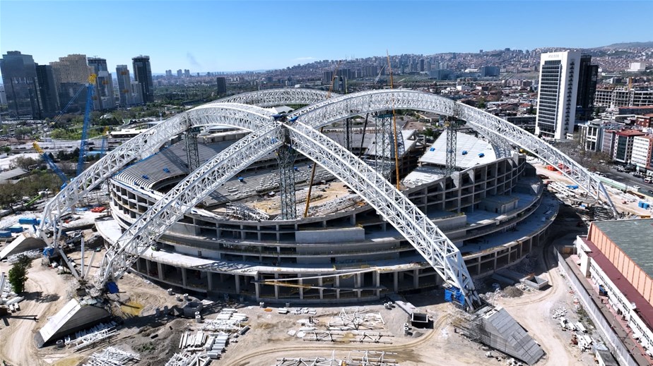 BAŞKENTİMİZİN YENİ STADYUMU HIZLA YÜKSELİYOR
