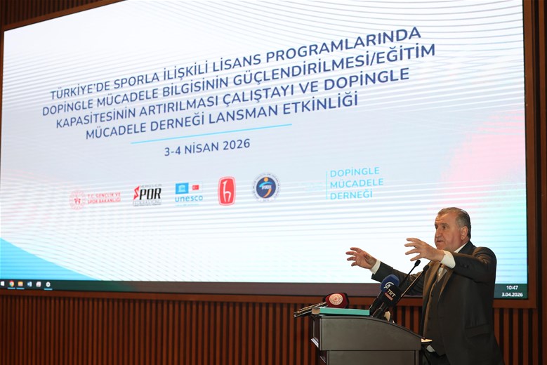 “DOPİNG, SPORUN KANSERİDİR. DOPİNGLE MÜCADELENİN GÜÇLÜ ŞEKİLDE YAPILMASINA ÖNEM VERİYORUZ”