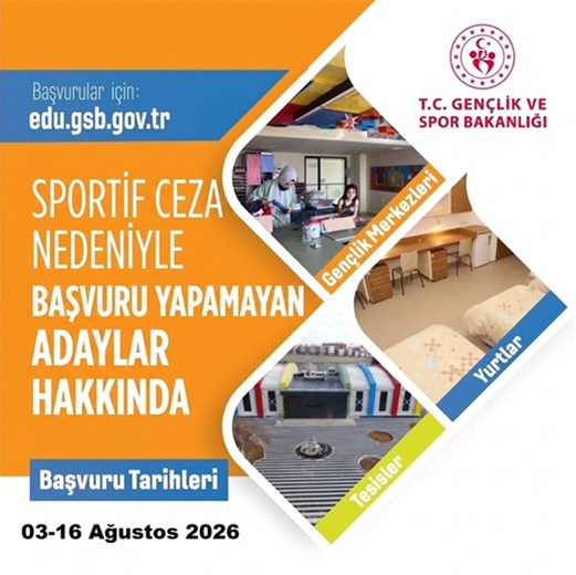 SPORTİF CEZA NEDENİYLE BAŞVURU YAPAMAYAN ADAYLAR HAKKINDA